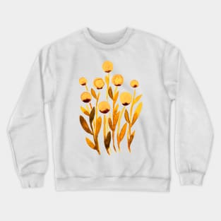 Simple watercolor flowers - autumn Crewneck Sweatshirt
